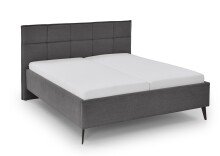 Polsterbett >Paulo< Liegefläche 160x200cm, Anthrazit, Stellmaß: 182x120x213cm (BxHxT)