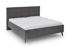 Polsterbett >Paulo< Liegefläche 180x200cm, Anthrazit, Stellmaß: 202x120x213cm (BxHxT)