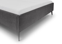 Polsterbett >Paulo< Liegefläche 180x200cm, Anthrazit, Stellmaß: 202x120x213cm (BxHxT)