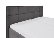 Polsterbett >Paulo< Liegefläche 180x200cm, Anthrazit, Stellmaß: 202x120x213cm (BxHxT)