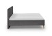 Polsterbett >Paulo< Liegefläche 180x200cm, Anthrazit, Stellmaß: 202x120x213cm (BxHxT)