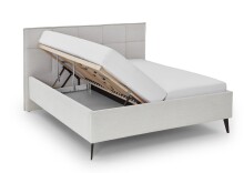 Polsterbett >Paulo mit BK< Liegefläche 160x200 cm, Beige, Stellmaß: 182x120x213cm (BxHxT)