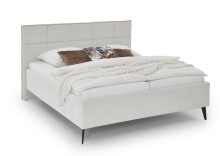 Polsterbett >Paulo mit BK< Liegefläche 160x200 cm, Beige, Stellmaß: 182x120x213cm (BxHxT)