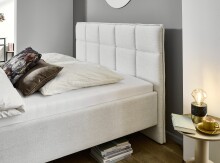 Polsterbett >Paulo mit BK< Liegefläche 180x200 cm, Beige, Stellmaß: 202x120x213cm (BxHxT)