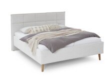 Polsterbett >Paulo mit BK< Liegefläche 180x200 cm, Beige, Stellmaß: 202x120x213cm (BxHxT)