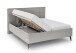 Polsterbett >Paulo mit BK< Liegefläche 180x200 cm, Hellgrau, Stellmaß: 202x120x213cm (BxHxT)