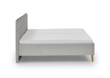 Polsterbett >Paulo mit BK< Liegefläche 180x200 cm, Hellgrau, Stellmaß: 202x120x213cm (BxHxT)