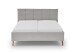 Polsterbett >Paulo mit BK< Liegefläche 180x200 cm, Hellgrau, Stellmaß: 202x120x213cm (BxHxT)