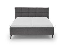 Polsterbett >Paulo mit BK< Liegefläche 160x200 cm, Anthrazit, Stellmaß: 182x120x213cm (BxHxT)