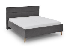 Polsterbett >Paulo mit BK< Liegefläche 160x200 cm, Anthrazit, Stellmaß: 182x120x213cm (BxHxT)