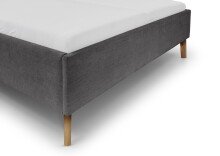 Polsterbett >Paulo mit BK< Liegefläche 160x200 cm, Anthrazit, Stellmaß: 182x120x213cm (BxHxT)