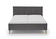 Polsterbett >Paulo mit BK< Liegefläche 180x200 cm, Anthrazit, Stellmaß: 202x120x213cm (BxHxT)