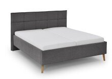 Polsterbett >Paulo mit BK< Liegefläche 180x200 cm, Anthrazit, Stellmaß: 202x120x213cm (BxHxT)
