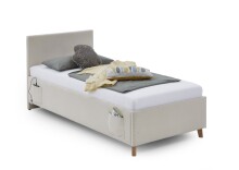 Polsterbett >Cool< Liegefläche 90x200cm, Scala Beige, Stellmaß: 100x90x210cm (BxHxT)