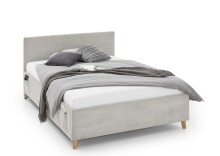 Polsterbett >Cool< Liegefläche 120x200cm, Scala Beige, Stellmaß: 130x90x210cm (BxHxT)