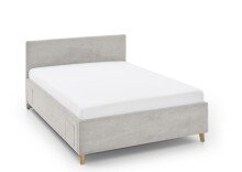 Polsterbett >Cool< Liegefläche 120x200cm, Scala Beige, Stellmaß: 130x90x210cm (BxHxT)
