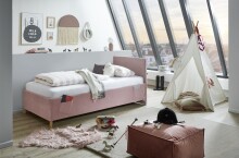 Polsterbett >Cool< Liegefläche 90x200cm, Scala Rose, Stellmaß: 100x90x210cm (BxHxT)