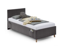Polsterbett >Cool< Liegefläche 90x200cm, Scala Anthrazit, Stellmaß: 100x90x210cm (BxHxT)