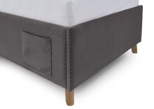 Polsterbett >Cool< Liegefläche 90x200cm, Scala Anthrazit, Stellmaß: 100x90x210cm (BxHxT)