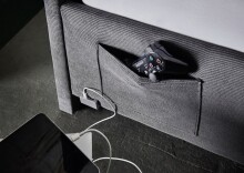 Polsterbett >Cool< Liegefläche 120x200cm, Anthrazit, Stellmaß: 130x90x210cm (BxHxT)