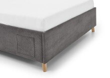 Polsterbett >Cool< Liegefläche 120x200cm, Anthrazit, Stellmaß: 130x90x210cm (BxHxT)