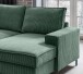 Wohnlandschaft >Rube< Schlaffunktion, Stauraum, Cord moosgrün - 198x92x309cm (BxHxT)