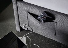 Polsterbett >Cool< Liegefläche 140x200cm, Anthrazit, Stellmaß: 150x90x210cm (BxHxT)