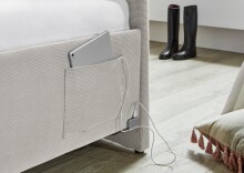 Polsterliege >Cool< Liegefläche 90x200cm, Scala Beige, Stellmaß: 100x90x210cm (BxHxT)