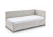 Polsterliege >Cool< Liegefläche 90x200cm, Scala Beige, Stellmaß: 100x90x210cm (BxHxT)