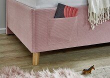 Polsterliege >Cool< Liegefläche 90x200cm, Scala Rose, Stellmaß: 100x90x210cm (BxHxT)