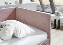 Polsterliege >Cool< Liegefläche 120x200cm, Scala Rose, Stellmaß: 130x90x210cm (BxHxT)