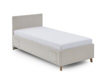 Polsterbett >Cool mit BK< Liegefläche 90x200cm, Beige, Stellmaß: 100x90x210cm (BxHxT)