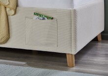 Polsterbett >Cool mit BK< Liegefläche 90x200cm, Beige, Stellmaß: 100x90x210cm (BxHxT)