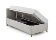 Polsterbett >Cool mit BK< Liegefläche 90x200cm, Beige, Stellmaß: 100x90x210cm (BxHxT)