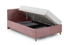 Polsterbett >Cool mit BK< Liegefläche 120x200cm, Rose, Stellmaß: 130x90x210cm (BxHxT)