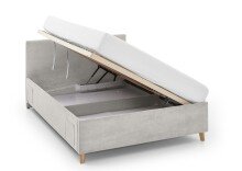 Polsterbett >Cool mit BK< Liegefläche 120x200cm, Beige, Stellmaß: 130x90x210cm (BxHxT)