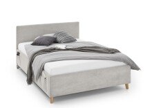 Polsterbett >Cool mit BK< Liegefläche 120x200cm, Beige, Stellmaß: 130x90x210cm (BxHxT)