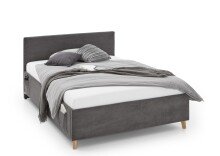 Polsterbett >Cool mit BK< Liegefläche 140x200cm, Anthrazit, Stellmaß: 150x90x210cm (BxHxT)