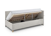 Polsterliege >Cool mit BK< Liegefläche 90x200cm, Scala Beige, Stellmaß: 100x90x210cm (BxHxT)