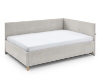Polsterliege >Cool mit BK< Liegefläche 120x200cm, Scala Beige, Stellmaß: 130x90x210cm (BxHxT)