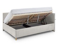 Polsterliege >Cool mit BK< Liegefläche 140x200cm, Scala Beige, Stellmaß: 150x90x210cm (BxHxT)