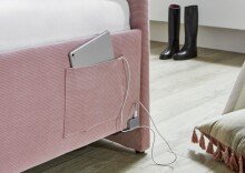 Polsterliege >Cool mit BK< Liegefläche 90x200cm, Scala Rose, Stellmaß: 100x90x210cm (BxHxT)