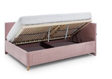 Polsterliege >Cool mit BK< Liegefläche 120x200cm, Scala Rose, Stellmaß: 130x90x210cm (BxHxT)