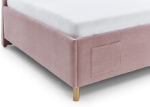 Polsterliege >Cool mit BK< Liegefläche 120x200cm, Scala Rose, Stellmaß: 130x90x210cm (BxHxT)
