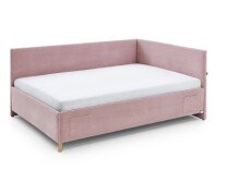 Polsterliege >Cool mit BK< Liegefläche 120x200cm, Scala Rose, Stellmaß: 130x90x210cm (BxHxT)