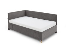 Polsterliege >Cool mit BK< Liegefläche 90x200cm, Anthrazit, Stellmaß: 100x90x210cm (BxHxT)