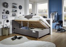 Polsterliege >Cool mit BK< Liegefläche 90x200cm, Anthrazit, Stellmaß: 100x90x210cm (BxHxT)