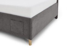 Polsterliege >Cool mit BK< Liegefläche 90x200cm, Anthrazit, Stellmaß: 100x90x210cm (BxHxT)