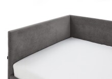 Polsterliege >Cool mit BK< Liegefläche 120x200cm, Anthrazit, Stellmaß: 130x90x210cm (BxHxT)