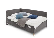 Polsterliege >Cool mit BK< Liegefläche 120x200cm, Anthrazit, Stellmaß: 130x90x210cm (BxHxT)